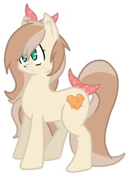 Size: 747x1023 | Tagged: safe, artist:thundercrash, oc, pony, bow, female, freckles, mare, request
