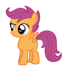 Size: 3000x3236 | Tagged: safe, artist:mrlolcats17, scootaloo, pegasus, pony, g4, .psd available, female, filly, foal, high res, hooves, simple background, smiling, solo, spread wings, transparent background, vector, wings