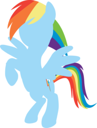 Size: 1702x2232 | Tagged: safe, artist:chachaxevaxjeffrey, rainbow dash, pegasus, pony, friendship is magic, bipedal, female, hooves, lineless, mare, minimalist, modern art, simple background, solo, spread wings, transparent background, vector, wings
