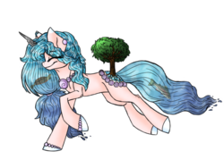 Size: 2048x1536 | Tagged: safe, artist:melonseed11, oc, oc only, oc:shimmering lakes, original species, pond pony, female, simple background, solo, transparent background