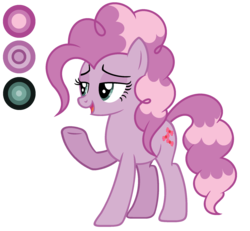 Size: 1940x1792 | Tagged: safe, artist:diamond-chiva, oc, oc only, oc:cherry candy, earth pony, pony, female, mare, offspring, parent:pinkie pie, parent:pokey pierce, parents:pokeypie, reference sheet, simple background, solo, transparent background