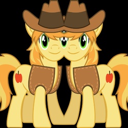 Size: 2048x2048 | Tagged: safe, braeburn, earth pony, pony, g4, black background, high res, mirrored, simple background, unitinu