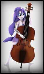 Size: 3840x6400 | Tagged: safe, artist:imafutureguitarhero, rarity, unicorn, anthro, plantigrade anthro, g4, 3d, absurd resolution, adidas, alternate hairstyle, barefoot, border, cello, chromatic aberration, clothes, colored eyebrows, eyeshadow, feet, female, film grain, floppy ears, grin, horn, jacket, lidded eyes, long mane, makeup, mare, miniskirt, musical instrument, no pants, nose wrinkle, playing instrument, reflection, signature, simple background, skirt, smiling, solo, source filmmaker, tank top, tracksuit, vertical, wet mane rarity, white background, windswept hair, windswept mane, windswept tail