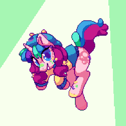 Size: 1620x1620 | Tagged: safe, artist:stockingshot56, oc, oc only, pony, animated, clothes, gif, hoodie, loop, pixel art, solo