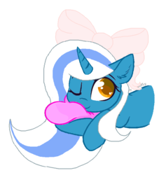 Size: 673x740 | Tagged: safe, artist:ninaxenita, oc, oc:fleurbelle, alicorn, pony, alicorn oc, bow, female, hair bow, hug, mare, one eye closed, pillow, ribbon, simple background, transparent background, ych result