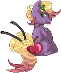 Size: 125x150 | Tagged: safe, artist:mallowglitz, oc, oc:tequila sunset, original species, pony, animated, closed species, cocktail colt, gif, male, pixel art, solo, stallion