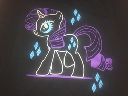 Size: 4032x3024 | Tagged: safe, editor:undeadponysoldier, rarity, pony, g4, clothes, outlines, shirt, t-shirt