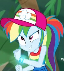 Size: 804x899 | Tagged: safe, rainbow dash, equestria girls, equestria girls specials, g4, my little pony equestria girls: better together, my little pony equestria girls: spring breakdown, clothes, cropped, geode of super speed, magical geodes, sleeveless, tank top