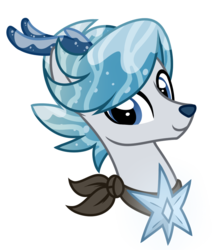 Size: 800x922 | Tagged: safe, artist:crystal-tranquility, deer pony, original species, pond pony, pony, bust, male, ponified, portrait, simple background, solo, the little drummer boy, transparent background