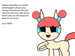 Size: 1024x769 | Tagged: safe, artist:undeadponysoldier, oc, oc only, oc:molly, pony, confident, looking at you, talking to viewer