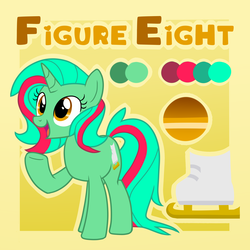 Size: 4000x4000 | Tagged: safe, artist:partypievt, oc, oc only, oc:figure eight, pony, reference sheet, solo