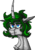Size: 143x207 | Tagged: safe, artist:captainofhopes, oc, oc only, oc:schiller rush, pony, unicorn, bust, female, horn, long horn, looking at you, manepxls, mare, pixel art, pxls.space, simple background, solo, transparent background