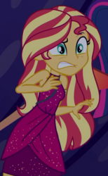 Size: 507x822 | Tagged: safe, screencap, sci-twi, sunset shimmer, twilight sparkle, equestria girls, equestria girls specials, g4, my little pony equestria girls: better together, my little pony equestria girls: spring breakdown, armlet, cropped, jewelry, sleeveless, solo focus