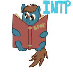 Size: 5000x5000 | Tagged: dead source, safe, artist:green-viper, pony, book, intp, mbti, myers-briggs, ponified, reading, simple background, transparent background