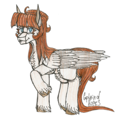 Size: 3090x2960 | Tagged: safe, artist:captainofhopes, oc, oc:jessie, pegasus, pony, female, high res, mare, signature, simple background, traditional art, transparent background