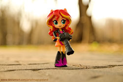 Size: 1024x684 | Tagged: safe, artist:artofmagicpoland, sunset shimmer, equestria girls, g4, doll, equestria girls minis, eqventures of the minis, irl, meta, photo, photography, solo, toy