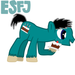 Size: 3000x3000 | Tagged: dead source, safe, artist:green-viper, pony, cake, esfj, food, high res, hoof hold, mbti, myers-briggs, ponified, simple background, transparent background