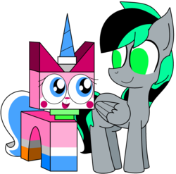 Size: 900x888 | Tagged: safe, artist:thepickleblueberry, oc, pony, crossover, lego, simple background, the lego movie, transparent background, unikitty