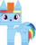 Size: 2268x2805 | Tagged: safe, artist:kwark85, rainbow dash, g4, crossover, high res, lego, simple background, the lego movie, transparent background, unikitty