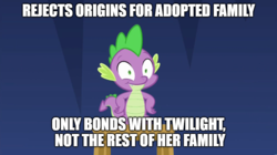 Size: 888x499 | Tagged: safe, edit, edited screencap, screencap, spike, pony, equestria girls, equestria girls specials, g4, my little pony equestria girls: better together, my little pony equestria girls: spring breakdown, caption, internal screaming spike, meme, ponified, stool, text, twilight's castle