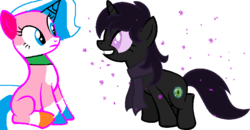 Size: 800x415 | Tagged: safe, artist:princessunikitty53, enderman, pony, 1000 hours in ms paint, lego, minecraft, ponified, rule 63, the lego movie, unikitty