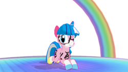 Size: 640x360 | Tagged: safe, artist:mmddashie, pony, .zip file at source, 3d, biznis kitty, downloadable, lego, mmd, ponified, the lego movie, unikitty