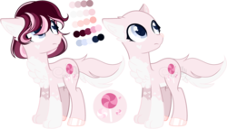 Size: 3938x2253 | Tagged: safe, artist:sh3llysh00, oc, oc only, oc:candy swirl, hybrid, bald, female, high res, interspecies offspring, offspring, parent:discord, parent:pinkie pie, parents:discopie, simple background, solo, transparent background