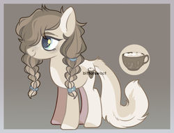 Size: 1280x979 | Tagged: safe, artist:biitt, oc, oc only, oc:marshmallow cream, earth pony, pony, female, mare, reference sheet, solo