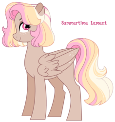 Size: 3040x3216 | Tagged: safe, artist:rosebuddity, oc, oc only, oc:summertime lament, pegasus, pony, female, high res, mare, simple background, solo, white background