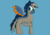 Size: 1816x1264 | Tagged: safe, artist:gamer-shy, oc, oc only, oc:wave bacer, pegasus, pony, odd colors, solo