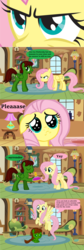 Size: 1536x4582 | Tagged: safe, artist:swiftgaiathebrony, fluttershy, pony, g4, age regression, comic, fluttershy's cottage, foal, shipping
