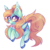 Size: 1012x1012 | Tagged: safe, artist:_spacemonkeyz_, oc, oc only, oc:pidge, bat pony, pony, bat pony oc, bowtie, colored hooves, cutie mark, ear fluff, female, freckles, long hair, mare, orange hair, ponytail, purple eyes, simple background, smiling, solo, thick eyelashes, transparent background, white outline, wings