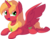 Size: 7749x6003 | Tagged: safe, artist:cyanlightning, big macintosh, alicorn, pony, do princesses dream of magic sheep, g4, my little pony: friendship is magic, .svg available, absurd resolution, alicornified, bigmacicorn, cute, ear fluff, happy, jewelry, looking at you, looking up, macabetes, male, missing freckles, open mouth, peytral, princess big mac, prone, race swap, simple background, smiling, solo, spread wings, stallion, tiara, transparent background, vector, wing fluff, wings