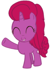Size: 354x490 | Tagged: safe, artist:徐詩珮, oc, oc only, oc:betty pop, pony, unicorn, base used, eyes closed, female, filly, magical lesbian spawn, next generation, offspring, parent:glitter drops, parent:tempest shadow, parents:glittershadow, simple background, solo, transparent background