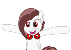 Size: 2087x1476 | Tagged: safe, artist:chipmagnum, oc, oc only, oc:scarlet blitz, pegasus, pony, g4, female, headphones, mare, simple background, solo, transparent background