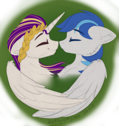 Size: 1406x1496 | Tagged: safe, artist:airfly-pony, oc, oc only, oc:antique pony, oc:rainy, pony, rcf community, ear fluff, male, shipping