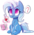 Size: 583x600 | Tagged: safe, artist:loneless-art, trixie, pony, unicorn, g4, :t, ace of hearts, blushing, card, chest fluff, chibi, colored pupils, cute, deck, deck of cards, diatrixes, ear fluff, female, glowing horn, heart, heart eyes, hoof fluff, horn, levitation, looking up, magic, magic trick, mare, pictogram, playing card, question mark, simple background, sitting, smiling, solo, speech bubble, telekinesis, transparent background, wingding eyes