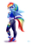 Size: 2184x2894 | Tagged: safe, artist:holivi, rainbow dash, pegasus, anthro, g4, ass, butt, clothes, converse, cute, dashabetes, dock, equestria girls outfit, female, high res, implied tail hole, jacket, legs, looking at you, mare, pants, rainbutt dash, sexy, shoes, simple background, smiling, sneakers, solo, stupid sexy rainbow dash, tomboy, white background, wings, wristband