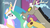 Size: 1920x1080 | Tagged: safe, screencap, discord, princess celestia, g4, the beginning of the end, smiling, smirk, smug, smuglestia