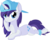 Size: 8710x6884 | Tagged: safe, artist:cyanlightning, rarity, pony, unicorn, g4, .svg available, absurd resolution, alternate hairstyle, backwards ballcap, baseball cap, cap, chest fluff, disguise, ear fluff, female, hat, looking at you, mare, plainity, prone, simple background, solo, transparent background, vector