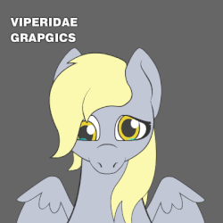 Size: 400x400 | Tagged: safe, artist:viperidaegraphics, derpy hooves, pegasus, pony, animated, commission, crossover, crying, determination, epic derpy, female, frame by frame, gray background, looking at you, mare, simple background, solo, undertale, ych example, your character here