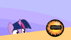 Size: 548x308 | Tagged: safe, artist:furseiseki, twilight sparkle, pony, g4, my little pony: friendship is magic, the beginning of the end, crystal ball, exploitable meme, female, grogar's orb, meme, solo, soon, spilled milk