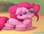 Size: 1700x1300 | Tagged: safe, artist:stardep, pinkie pie, earth pony, pony, g4, rock solid friendship, deflated, deflation, digital art, female, mare, meme, mood, pinkie being pinkie, sad, scene interpretation, solo