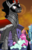 Size: 1498x2314 | Tagged: safe, composite screencap, edit, edited screencap, screencap, cherry valley, king sombra, crystal pony, pony, umbrum, g4, the beginning of the end, cape, clothes, crown, crystal empire, crystal filly, jewelry, panorama, regalia