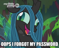 Size: 612x500 | Tagged: safe, edit, edited screencap, screencap, queen chrysalis, changeling, changeling queen, g4, the beginning of the end, bust, crazy face, crazylis, cropped, derp, faic, female, solo
