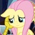 Size: 711x709 | Tagged: safe, screencap, discord, fluttershy, pegasus, pony, g4, the beginning of the end, claws, cropped, crying, duo, female, floppy ears, friends, friendship, mare, offscreen character, sad smile, smiling, solo focus, stroking, talons, teary eyes