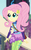 Size: 343x559 | Tagged: safe, screencap, fluttershy, equestria girls, g4, my little pony equestria girls: friendship games, archery clothes, bow (weapon), cropped, female, friendship games archery outfit, friendship games outfit, solo, tri-cross relay outfit