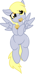 Size: 2370x5000 | Tagged: safe, artist:salemcat, derpy hooves, pegasus, pony, g4, cute, female, food, muffin, simple background, solo, transparent background, vector