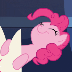 Size: 515x514 | Tagged: safe, screencap, pinkie pie, earth pony, pony, g4, season 9, the beginning of the end, animated, cropped, cute, diapinkes, eyes closed, female, gif, happy, mare, nodding, smiling, solo, twilight's castle