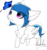 Size: 760x812 | Tagged: safe, artist:ohflaming-rainbow, oc, oc only, oc:chloe, butterfly, pegasus, pony, chibi, female, mare, simple background, solo, transparent background